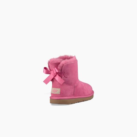 UGG Mini Bailey Bow II Pink Boots for Kids (ORUE80732)